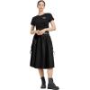 imageCargo Maxi Skirt Womens Casual High Elastic Waist Pleated ALine Midi Skirt with Pocket for Work ampamp DailyBlack