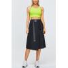 imageCargo Midi Skirt for Women  High Waist Irregular Aline Skirt for Work and Daily WearBlack