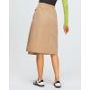 imageCargo Midi Skirt for Women  High Waist Irregular Aline Skirt for Work and Daily WearKhaki