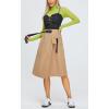 imageCargo Midi Skirt for Women  High Waist Irregular Aline Skirt for Work and Daily WearKhaki