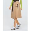 imageCargo Midi Skirt for Women  High Waist Irregular Aline Skirt for Work and Daily WearKhaki