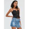 imageWomens Denim Skirt Vintage Star Patchwork Party Club Jean Skirt Casual Y2k Mini Skirt Skorts Skirts for WomenBlue