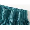 imageWomens Fringe Trim High Waist Short Pencil Bodycon Skirts Sexy Elegant Fringe Long Maxi Skirt Summer Party WorkPeacock Blue