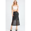 imageWomens Sequin Fishtail Skirt  Glitter Bodycon Mermaid Maxi SkirtBlack