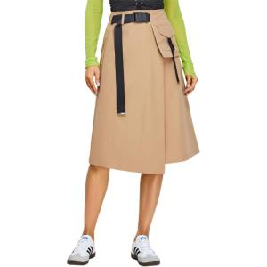 imageCargo Midi Skirt for Women  High Waist Irregular Aline Skirt for Work and Daily WearKhaki