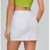 imageMetallic Shiny Skirts Y2K Low Waist Sparkly Rave Bodycon Mini Cargo Skirts with PocketWhite