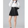 imageWomens Gothic Plaid Skirt  Black Mini KneeLength with ShortsB Black