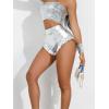 imageWomens Metallic Shiny Shorts  Sparkly Rave Hot Short Y2K Pants