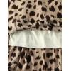 imageWomen Leopard Print Long Skirts Chiffon Summer Beach Pleated Elastic High Waisted Ruffle Hem Maxi SkirtsKhaki